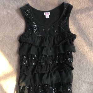 Justice Size 12 Black Dress